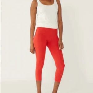 💟 SALE 2/$15 💟 RED CORAL Cropped Leggings…Brand New w/ Tags!!!